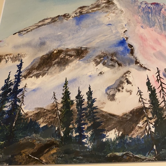 Original Watercolor 16x20 The Glacier - Picture 7 of 8
